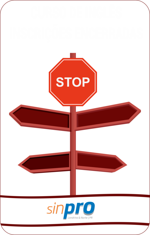 ENCERRADAS AS INSCRIÇÕES PARA O CURSO DE INGLÊS